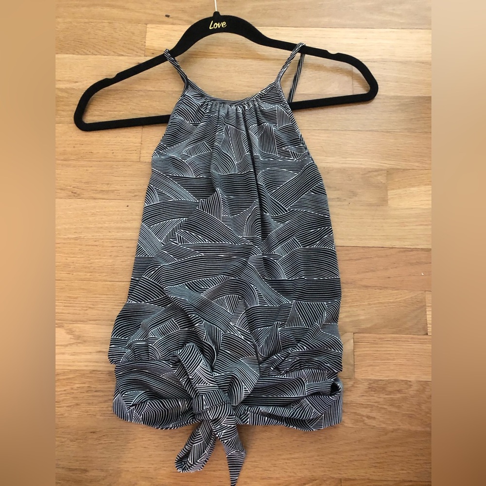 Fun, sexy wrap top with open back
